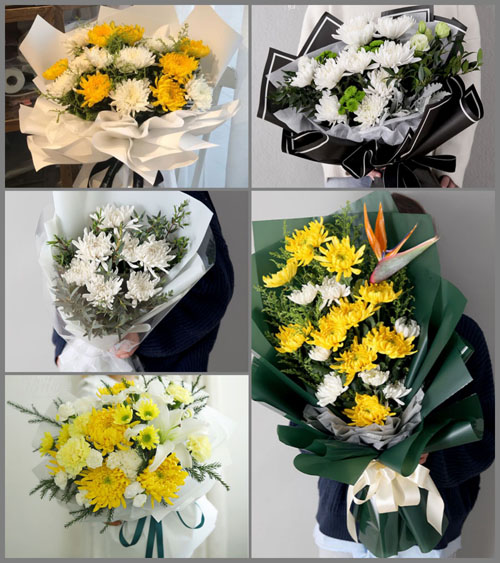 江苏宿迁宿城区白事花束代送